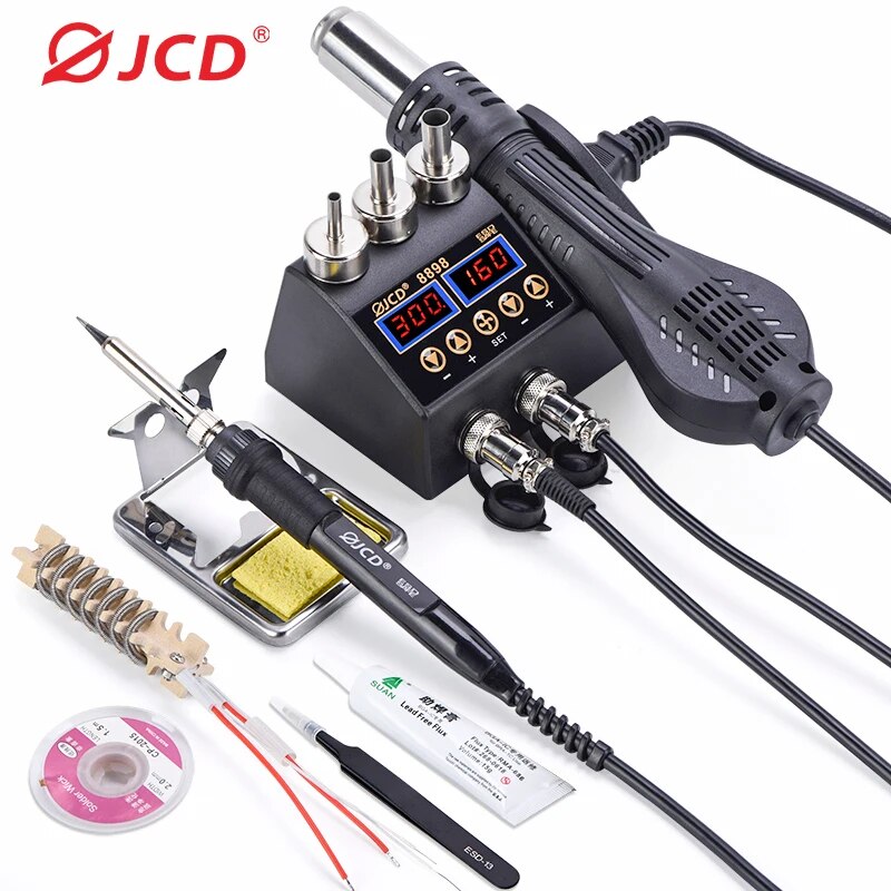 Smd Rework Station Hot Air Soldering 2 In 1 - JCD 8898 Stacja lutownicza 750 W