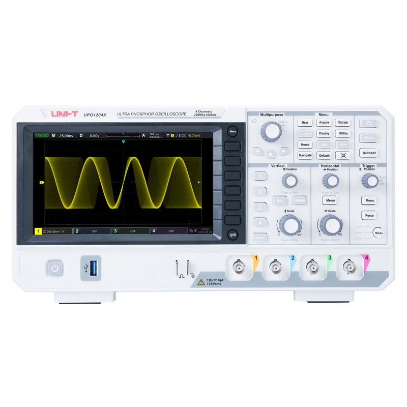 Digital Storage Oscilloscope 4 Channel 100Mhz - Oscyloskop cyfrowy UNI-T UPO1104X 100MHz, 4