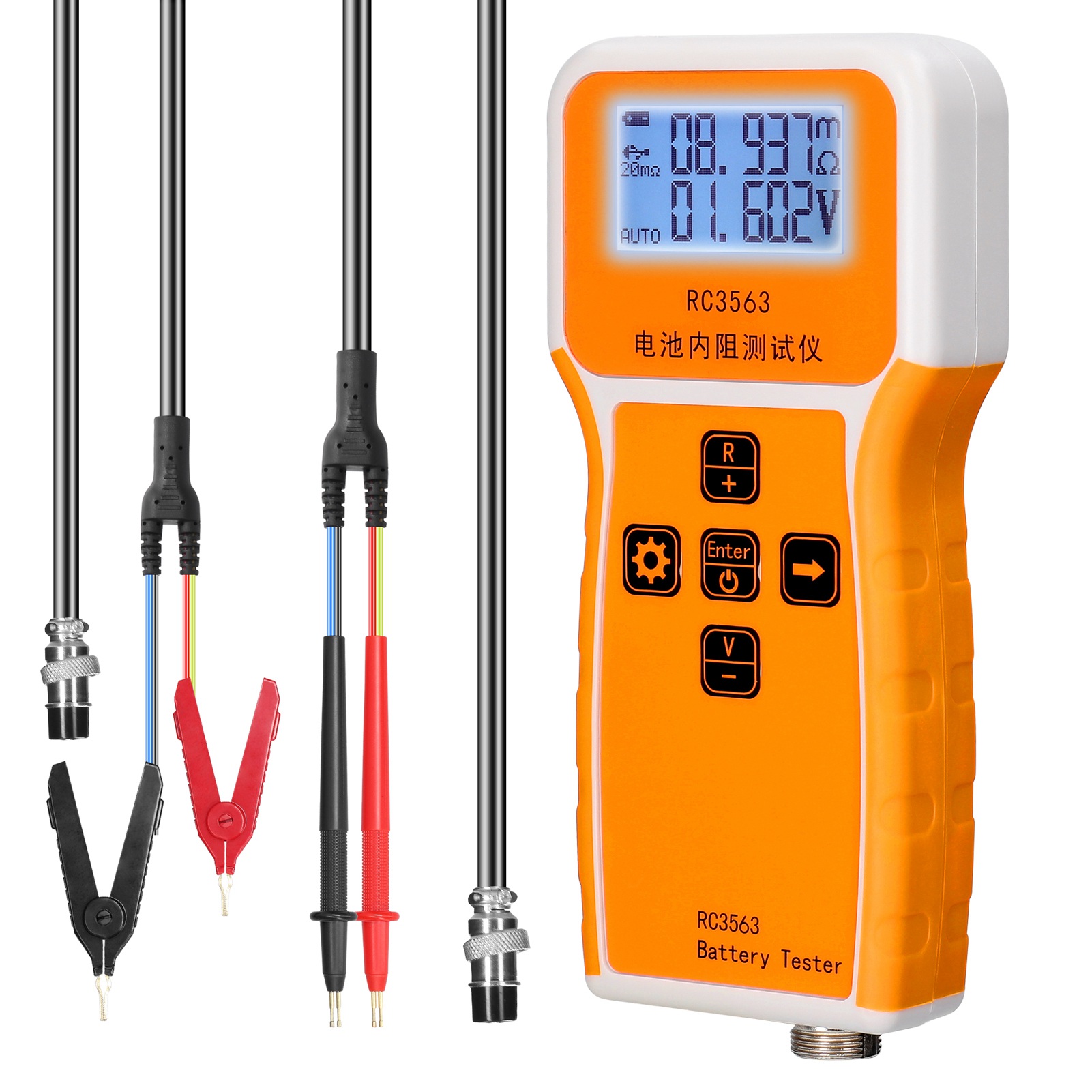 Battery Internal Resistance Tester Four Wire - Tester rezystancji wewnętrznej baterii 200 Ohm