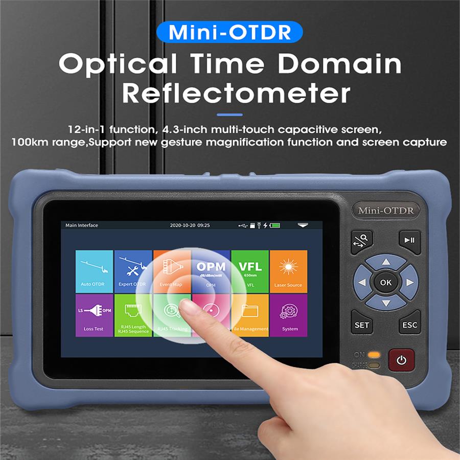 Optical Time Domain Reflectometer Otdr 1310 1550Nm - MINI OTDR 1310/1550nm z ekranem dotykowym