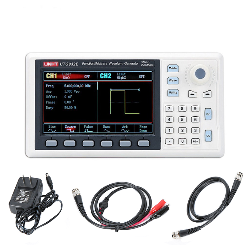 Dual Channel Arbitrary Waveform Function Generator 60Mhz - Generator sygnałów arbitralnych UTG962E, dwukanałowy, 200MS/s,