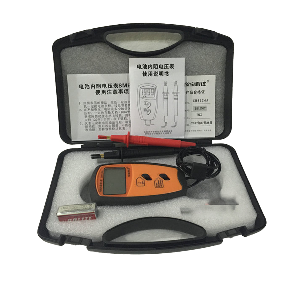 Battery Internal Resistance Tester Four Wire - Tester rezystancji wewnętrznej akumulatorów, przenośny, czteroprzewodowy,