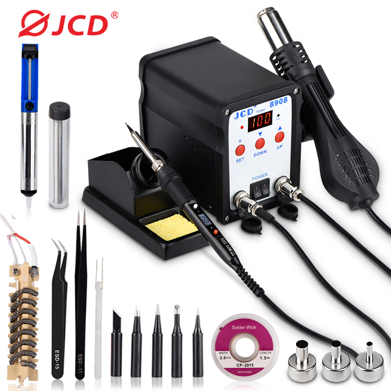 Smd Rework Station Hot Air Soldering 2 In 1 - Stacja lutownicza JCD 2 W 1