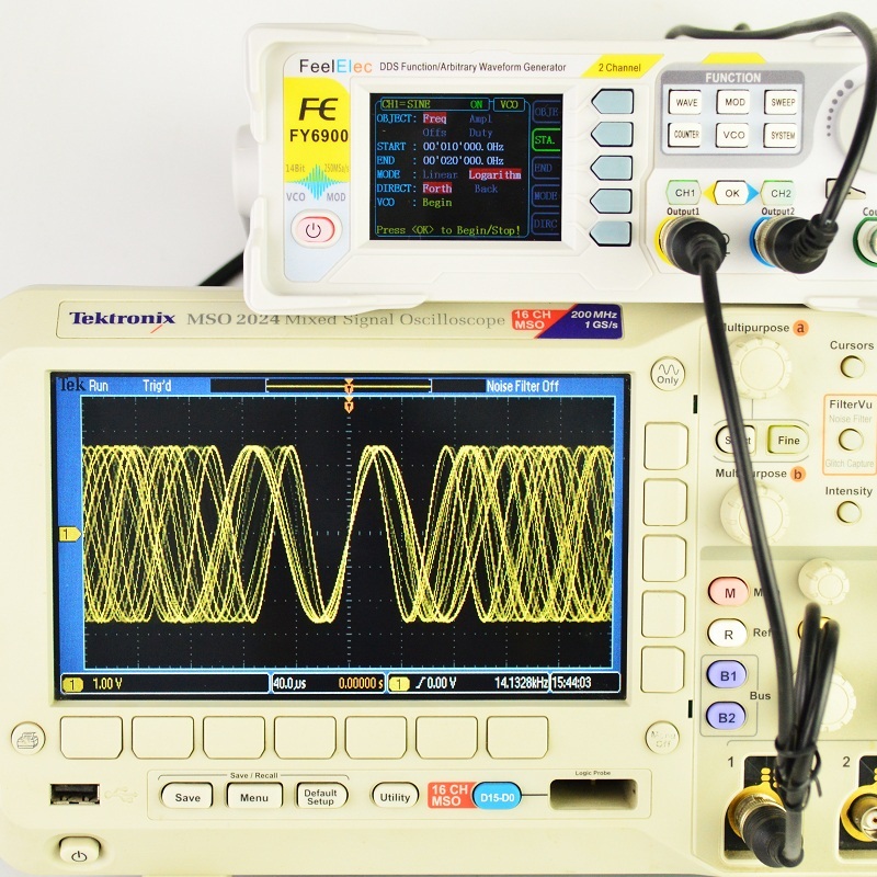 Dual Channel Arbitrary Waveform Function Generator 60Mhz - Generator sygnałów cyfrowych FY6900, generator funkcji,