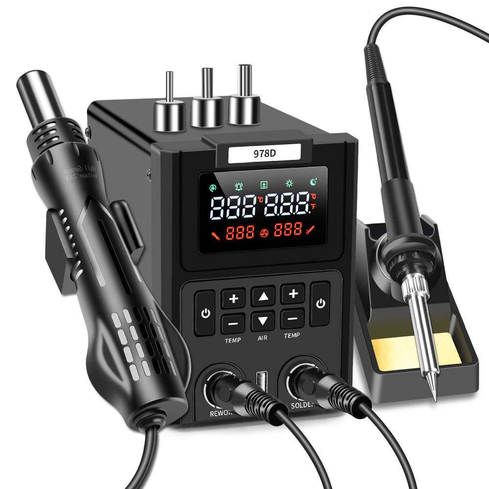 Smd Rework Station Hot Air Soldering 2 In 1 - Pistolet na gorące powietrze z podwójnym