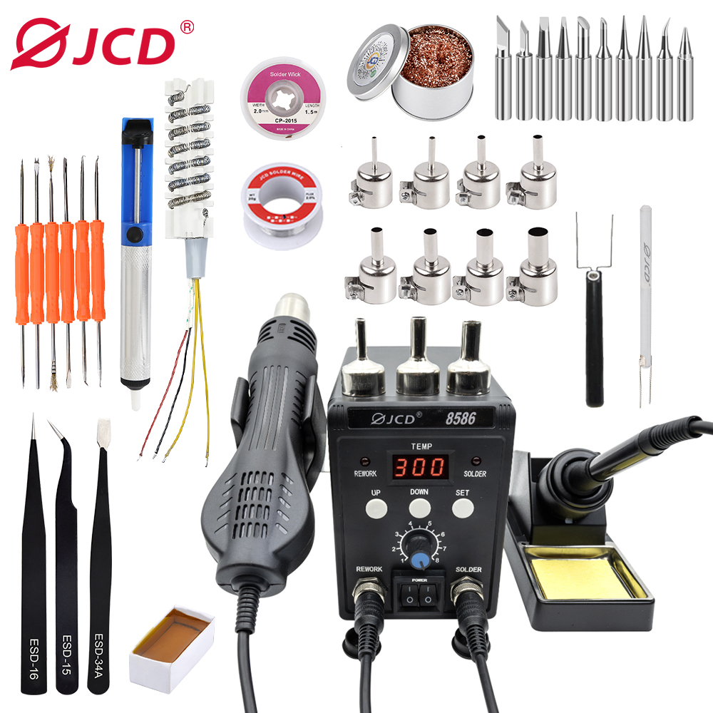 Smd Rework Station Hot Air Soldering 2 In 1 - Stacja lutownicza JCD 2 w 1