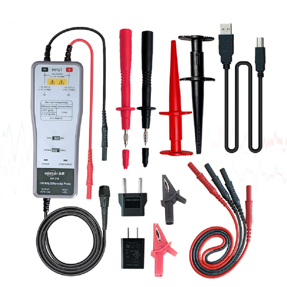 High Voltage Differential Probe 100Mhz 1300V - PINTECH DP-210 Sonda różnicowa wysokiego napięcia
