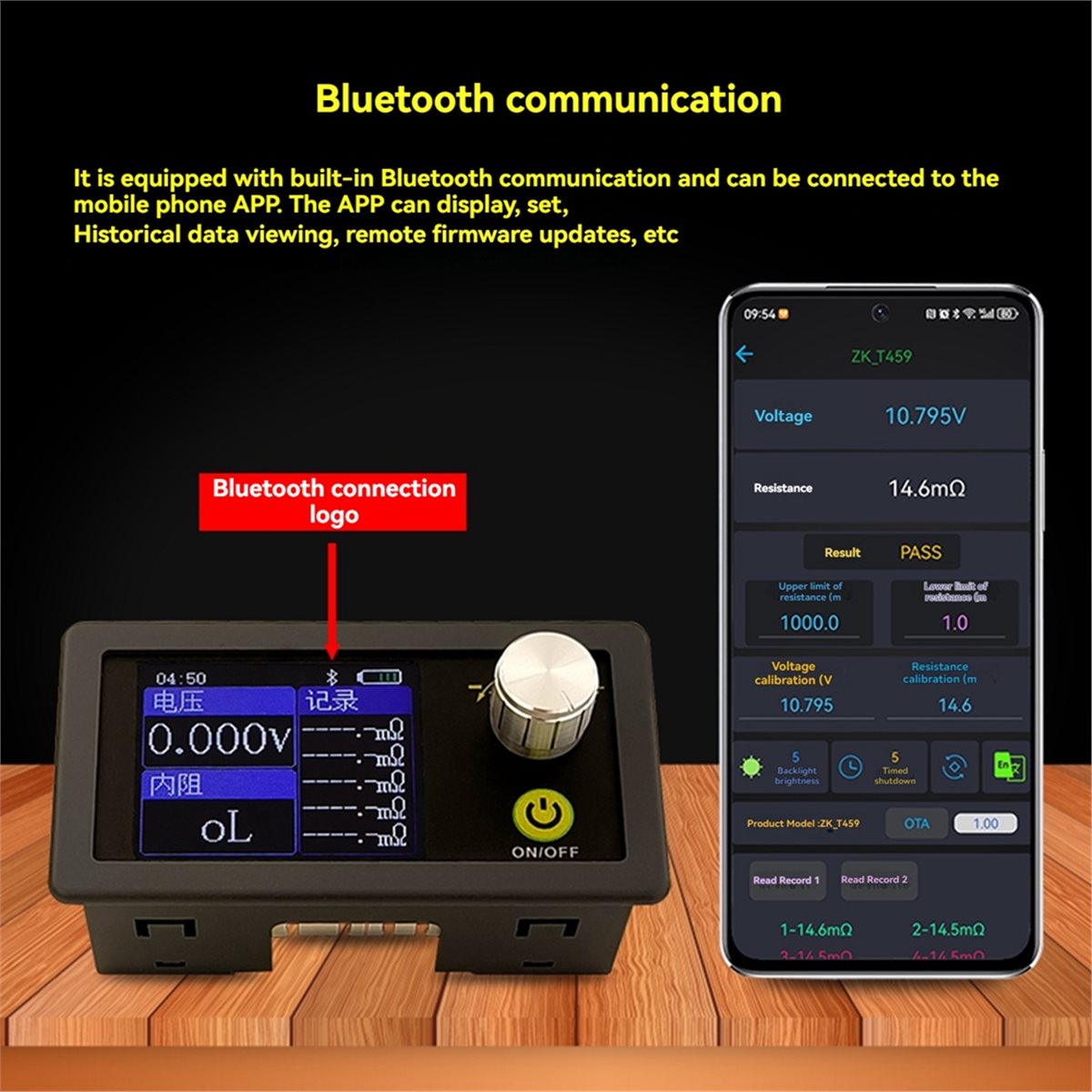 Battery Internal Resistance Tester Four Wire - ABGN T459 DC 5V Czteroprzewodowy Tester