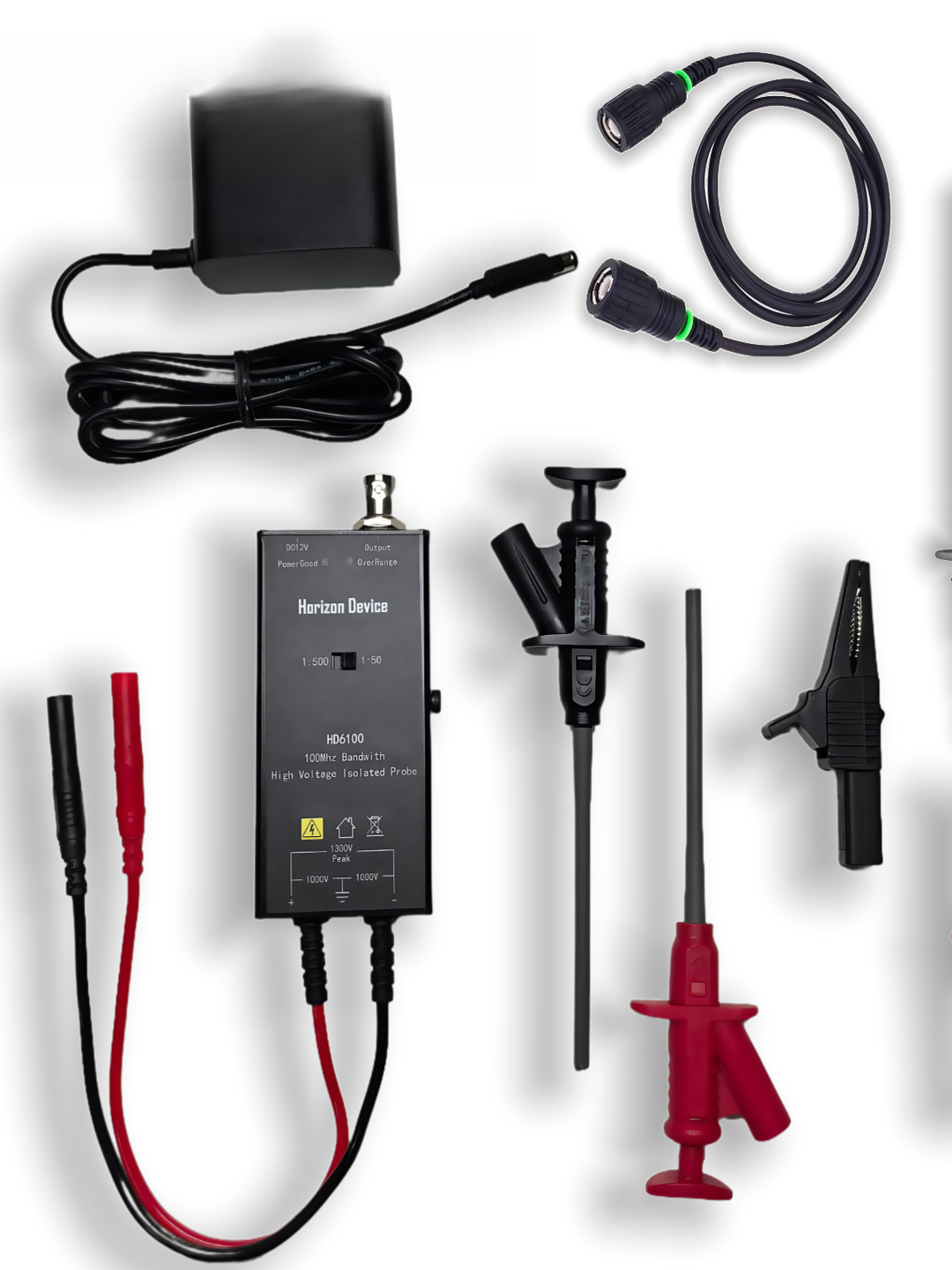 High Voltage Differential Probe 100Mhz 1300V - Sonda aktywna, izolowana, różnicowa, o szerokości