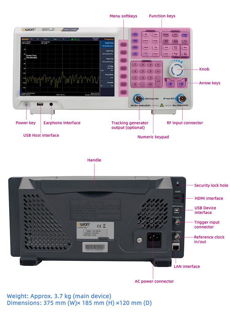 Analizator widma 9 kHz - 1,5 G – Spectrum Analyzer Tracking Generator 1.5Ghz recenzja i cena