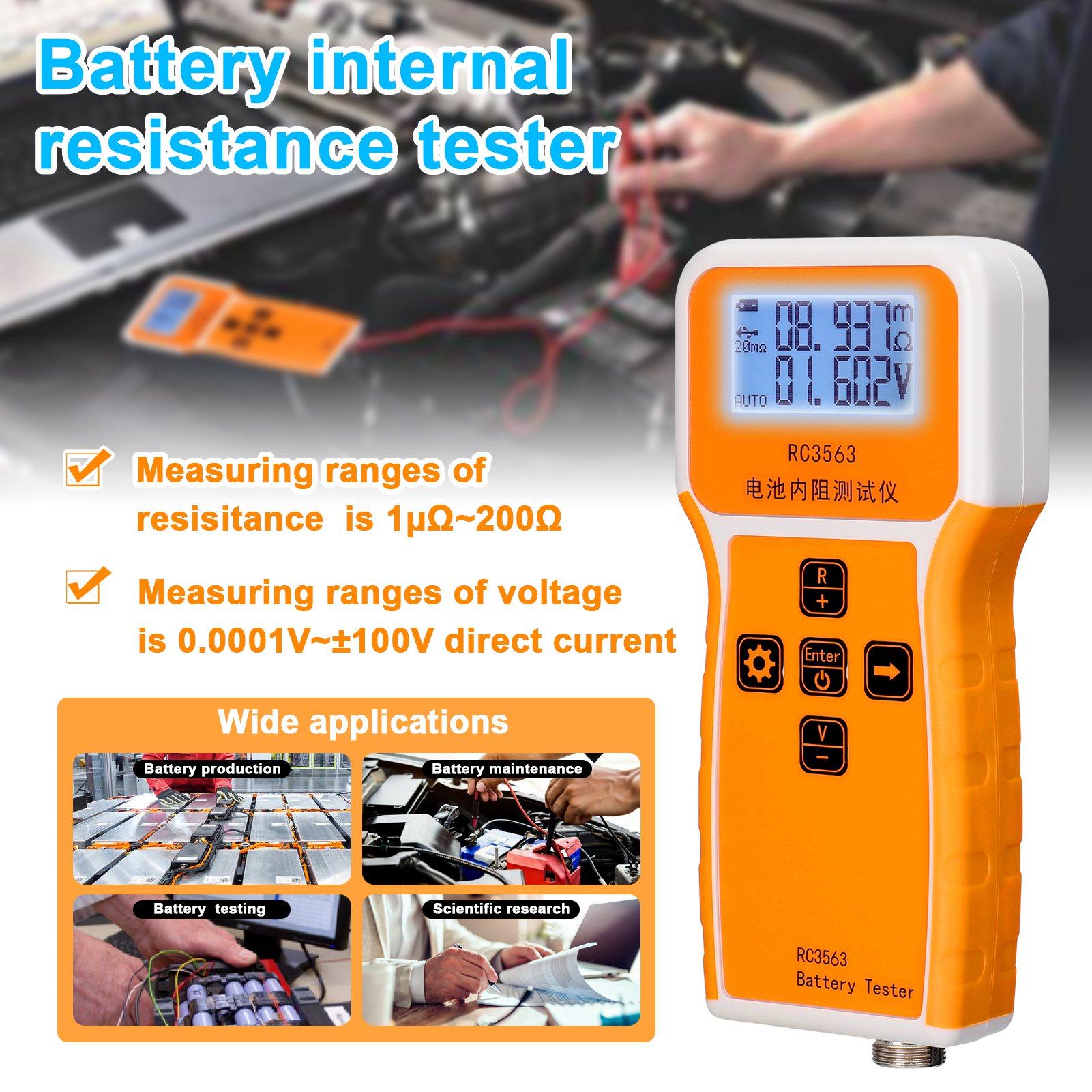 Tester rezystancji wewnętrznej – Battery Internal Resistance Tester Four Wire recenzja i cena