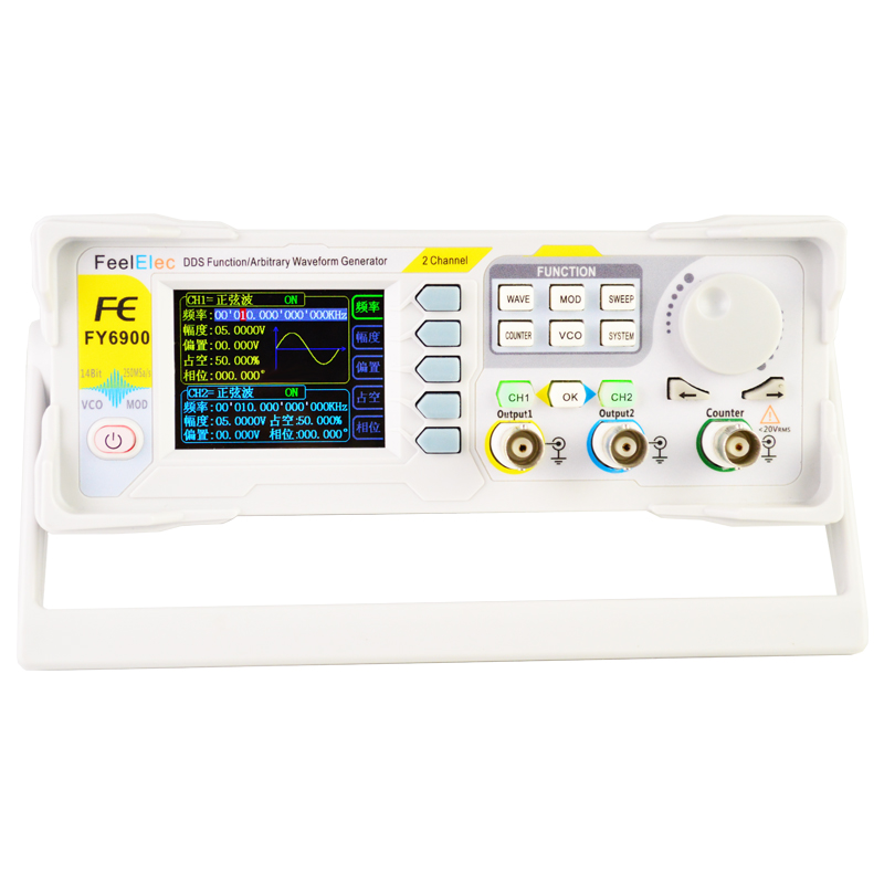 NOWY FY6900 Dwukanałowy Genera – Dual Channel Arbitrary Waveform Function Generator 60Mhz recenzja i cena