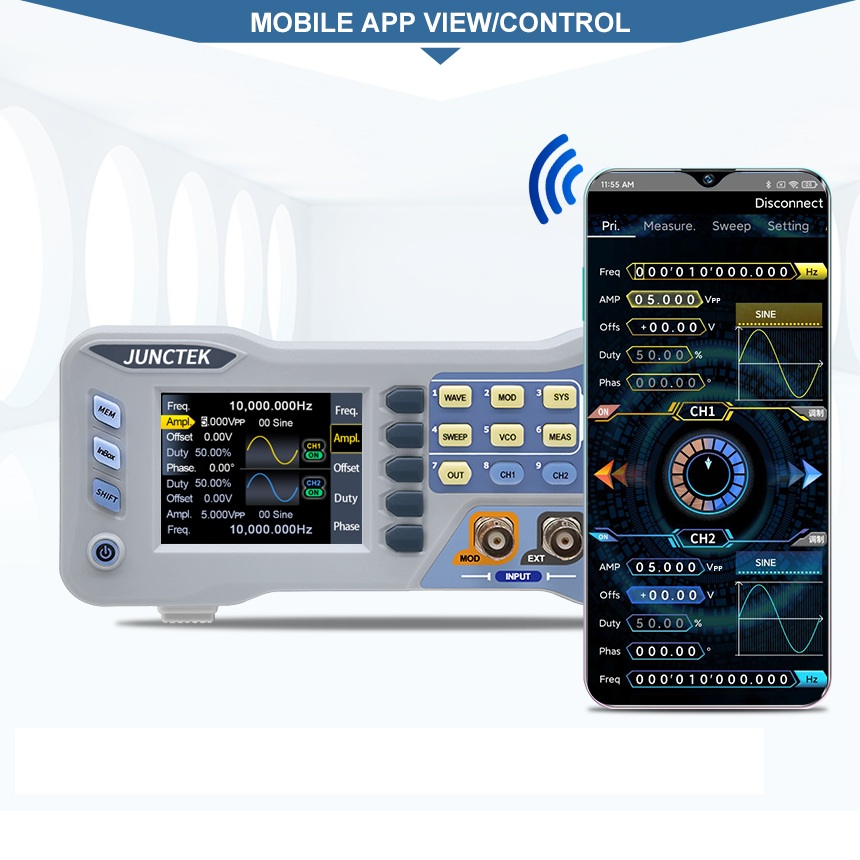 Generator sygnałów arbitralnyc – Dual Channel Arbitrary Waveform Function Generator 60Mhz recenzja i cena