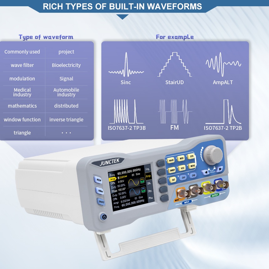 Generator sygnałów arbitralnyc – Dual Channel Arbitrary Waveform Function Generator 60Mhz recenzja i cena