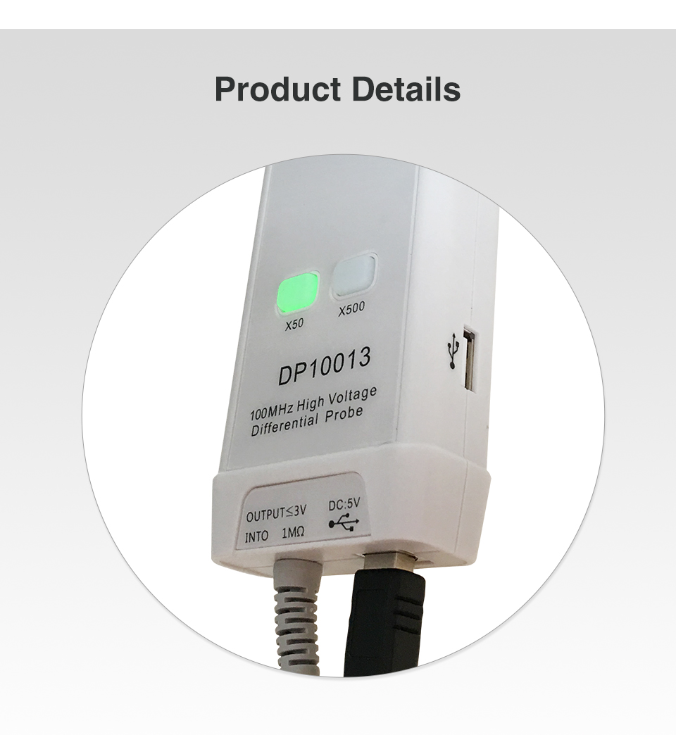 2025Micsig Oscyloskop 1300V 10 – High Voltage Differential Probe 100Mhz 1300V recenzja i cena