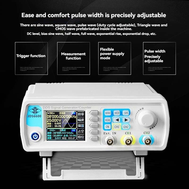 Generator sygnałów DDS dwukana – Dual Channel Arbitrary Waveform Function Generator 60Mhz recenzja i cena