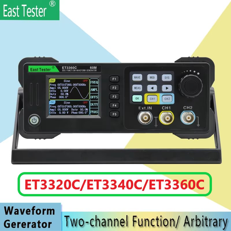 East Tester ET3320/40/60C Mini – Dual Channel Arbitrary Waveform Function Generator 60Mhz recenzja i cena
