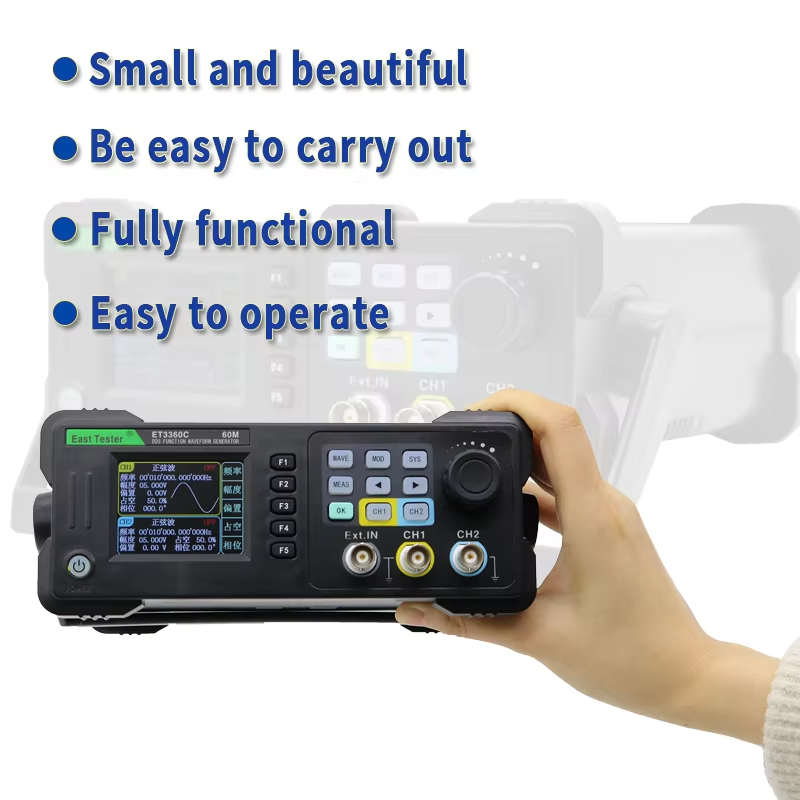East Tester ET3320/40/60C Mini – Dual Channel Arbitrary Waveform Function Generator 60Mhz recenzja i cena