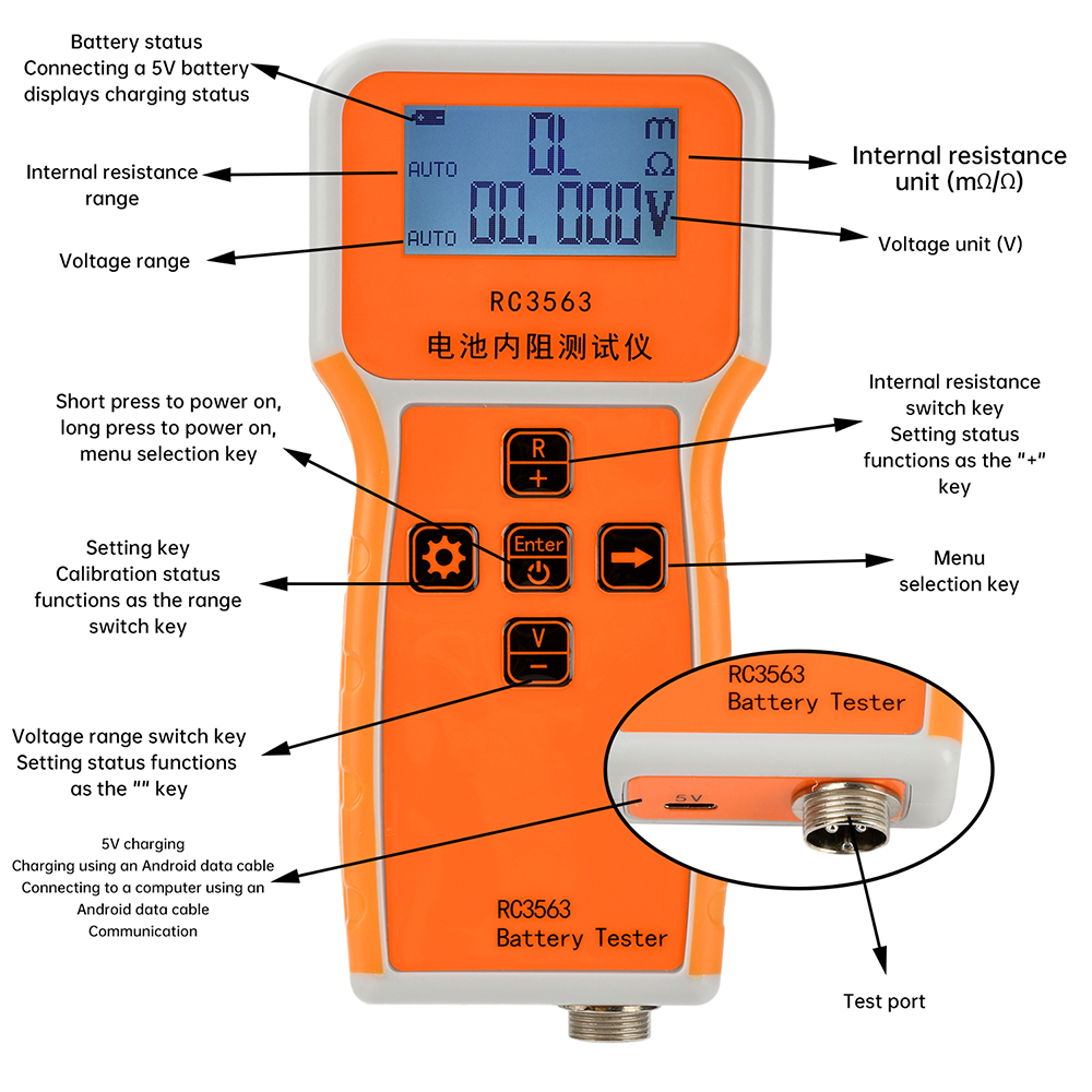RC3563 18650 Tester rezystancj – Battery Internal Resistance Tester Four Wire recenzja i cena