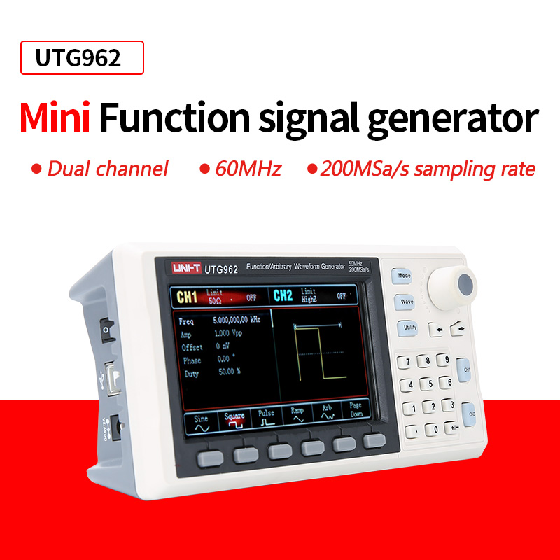 UNI-T UTG932E UTG962E funkcja  – Dual Channel Arbitrary Waveform Function Generator 60Mhz recenzja i cena