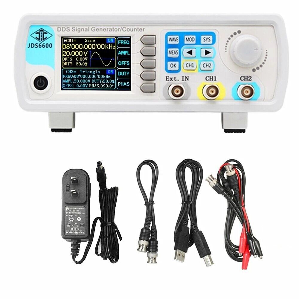 Generator sygnałów funkcji DDS – Dual Channel Arbitrary Waveform Function Generator 60Mhz recenzja i cena