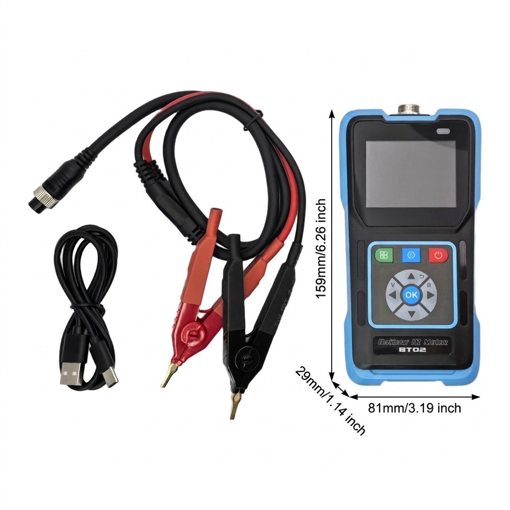 BT02 Czteroprzewodowy tester r – Battery Internal Resistance Tester Four Wire recenzja i cena