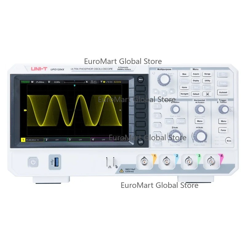 Oscyloskop cyfrowy UPO1104X 10 – Digital Storage Oscilloscope 4 Channel 100Mhz recenzja i cena
