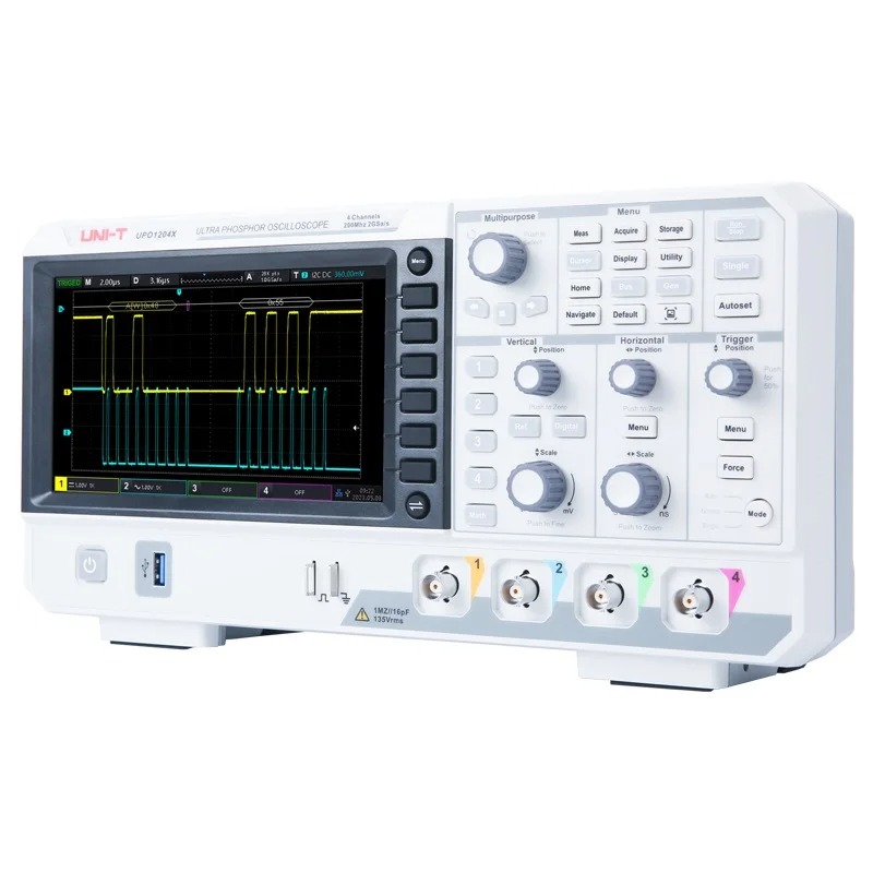 Oscyloskop cyfrowy UPO1104X 10 – Digital Storage Oscilloscope 4 Channel 100Mhz recenzja i cena