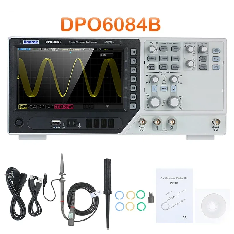 4-kanałowy cyfrowy oscyloskop  – Digital Storage Oscilloscope 4 Channel 100Mhz recenzja i cena