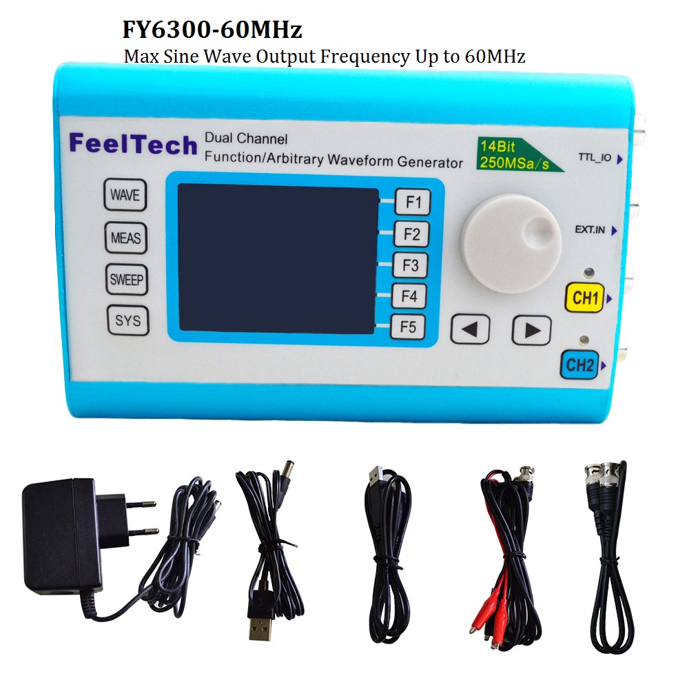 Generator sygnałów arbitralnyc – Dual Channel Arbitrary Waveform Function Generator 60Mhz recenzja i cena
